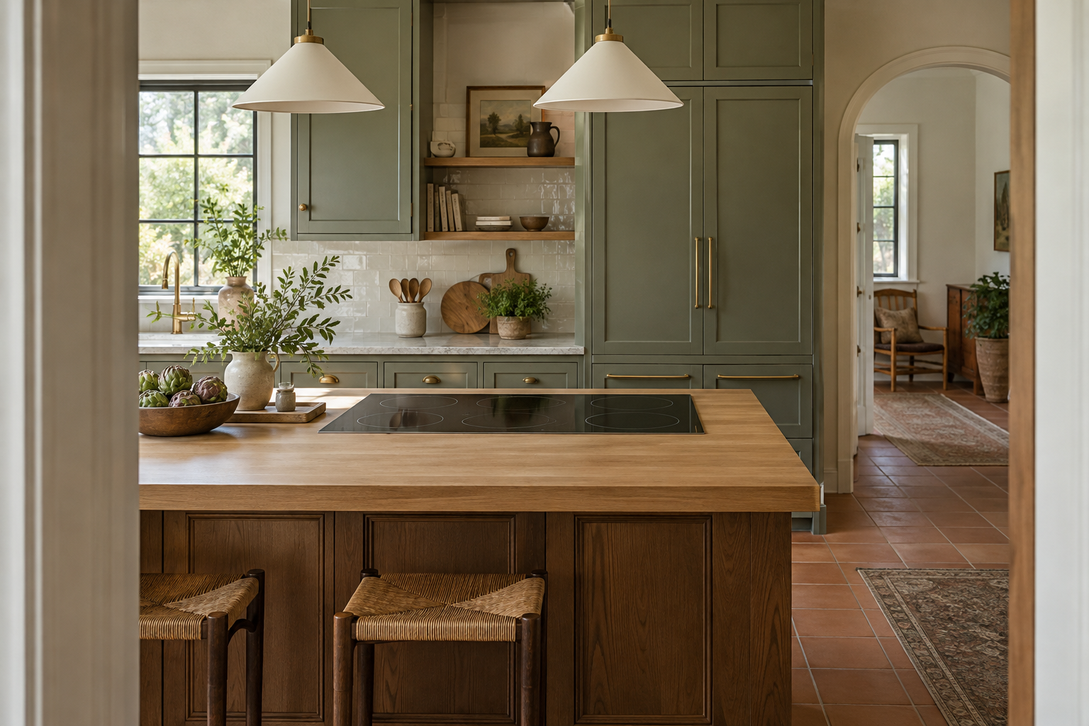 Illustrative Thermador cooktop in a residential kitchen — AI image for Sub-Zero Repair Golden’s Bridge